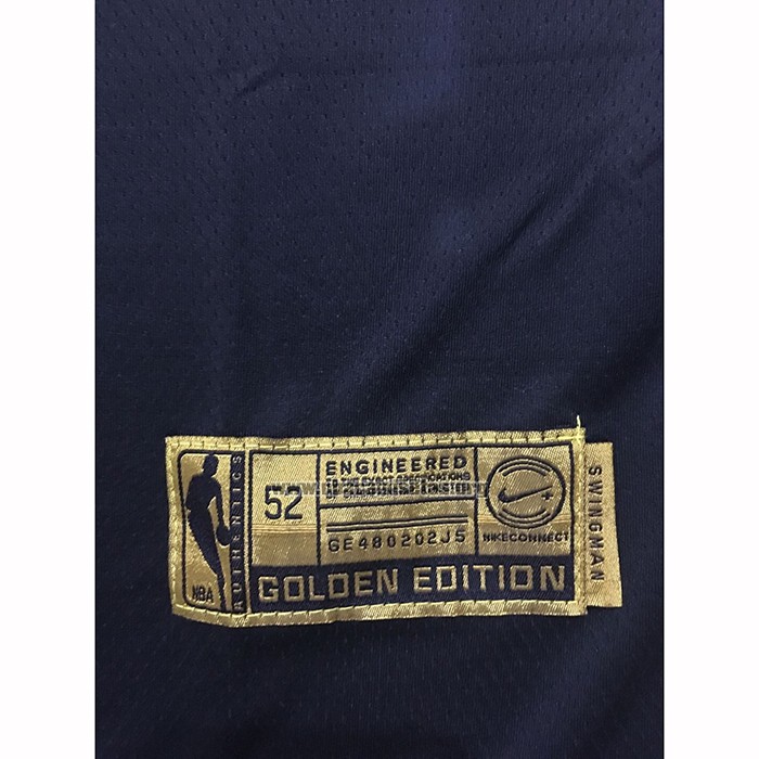 Camiseta Golden Edition Los Angeles Lakers Lebron James NO 23 Negro